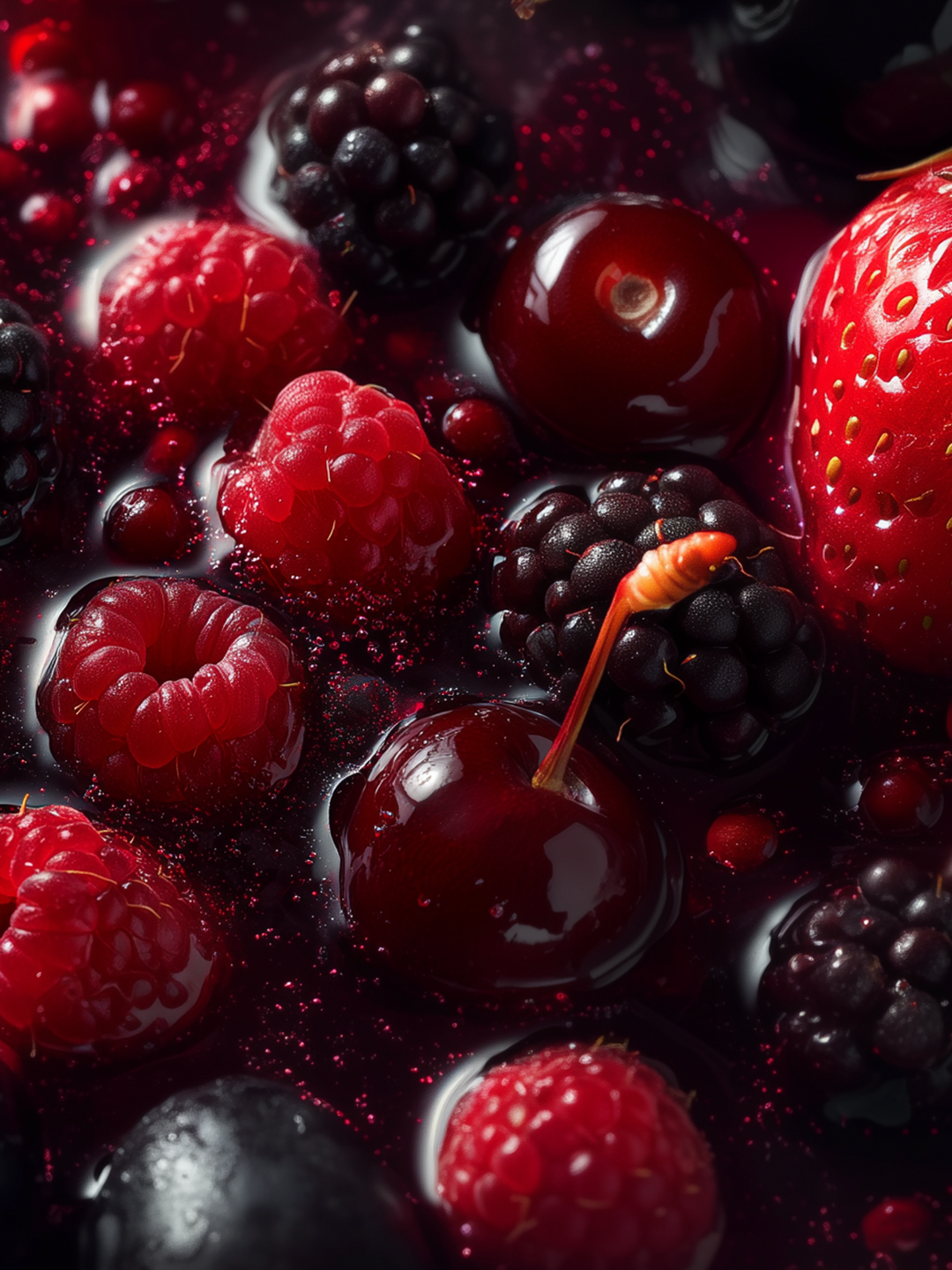 Elixir de fruits rouge - top notes