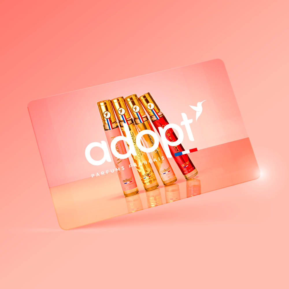 <p><strong>La carte Adopt Parfums</strong></p>